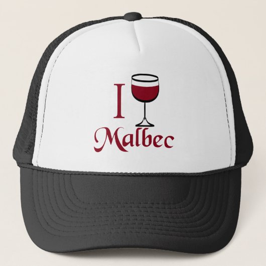 Malbec Wine Lover Gifts Trucker Pet (Voorkant)