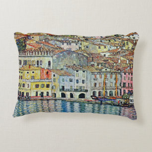 Malcesine aan het Gardameer door Gustav Klimt Accent Kussen