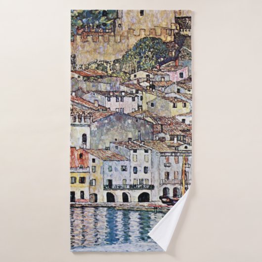 Malcesine au lac de Garde, Gustav Klimt (Serviette de bain)