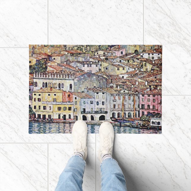 Malcesine bij het Gardameer, Gustav Klimt Deurmat (Binnen)
