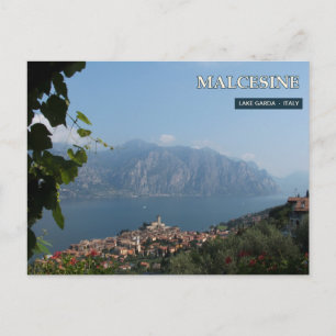 Malcesine en Lake Garda Panorama Briefkaart