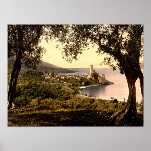 Malcesine Lake Garda Italië Poster (Voorkant)