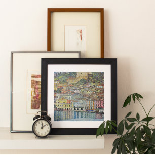 Malcesine op het Gardameer door Gustav Klimt Poster