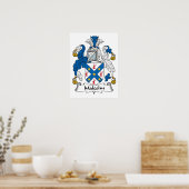 Malcolm Family Crest Poster (Keuken)