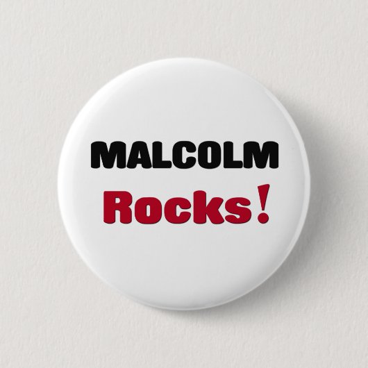 Malcolm Rocks Ronde Button 5,7 Cm (Voorkant)