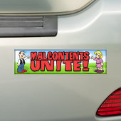 Malcontent Unite Bumpersticker (Op auto)