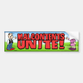 Malcontent Unite Bumpersticker (Voorkant)