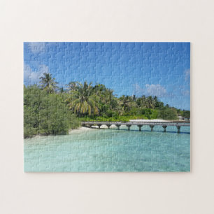 Maldiven Beach Boardwalk Legpuzzel