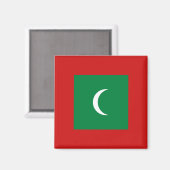 Maldiven Flag Magnet Magneet (Voorkant / Achterkant)