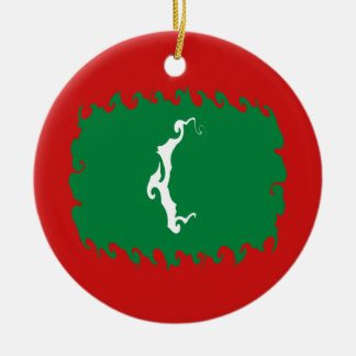 Maldiven Gnarly Flag Keramisch Ornament