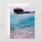 Maldiven Greetings Snorkeling Fun Souvenir Briefkaart (Voorkant / Achterkant)