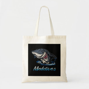 Maldiven Holiday Islands Shark Design Tote Bag