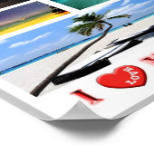 Maldiven - I Love - Poster (Hoek)