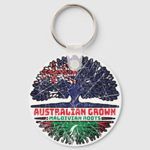 Maldiven Maldivische Australiër - boomstammen Sleutelhanger