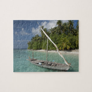 Maldiven, Noord-Male Atol, Eiland Kuda Legpuzzel