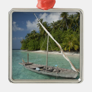 Maldiven, Noord-Male Atol, Eiland van Kuda Metalen Ornament