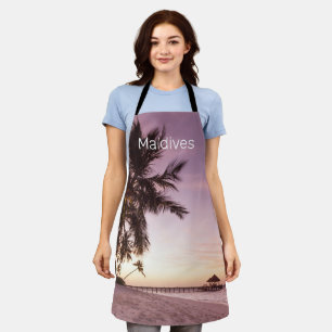 Maldiven Ocean Indian Beach Sunset Island Souvenir Schort
