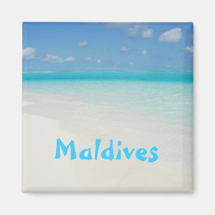 Maldiven op het strand op het eiland magneet