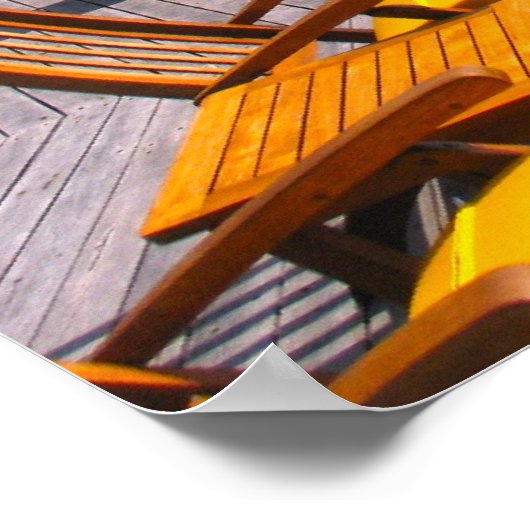 Maldiven pier poster (Hoek)