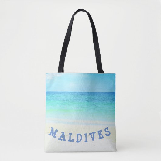 Maldiven strand draagtas (Voorkant)