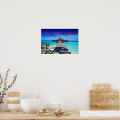 Maldiven Tropical Island Resort Poster (Keuken)