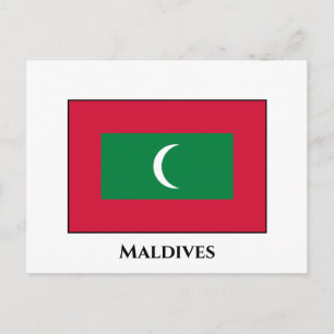 Maldiven vlag briefkaart