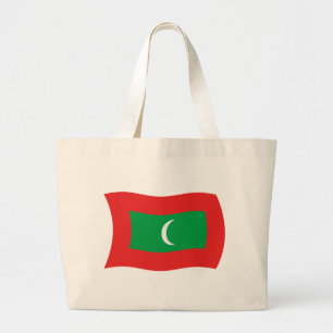Maldiven Vlag Canvas tas