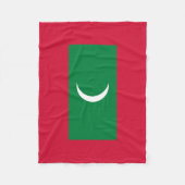 Maldiven vlag fleece deken (Voorkant)