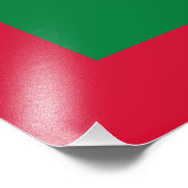 Maldiven vlag foto afdruk (Hoek)