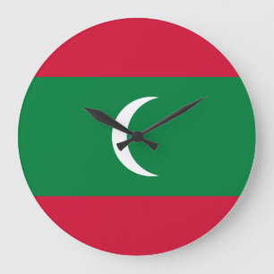 Maldiven vlag grote klok