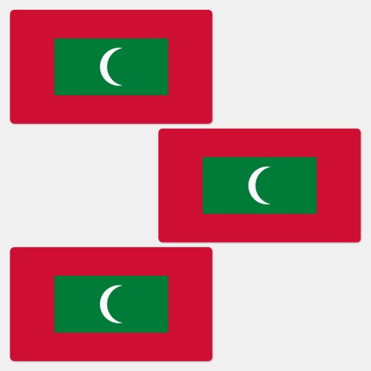 Maldiven vlag labels (Groep)