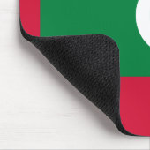 Maldiven vlag muismat (Hoek)