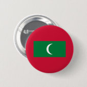 Maldiven vlag ronde button 5,7 cm (Voorkant /achterkant)