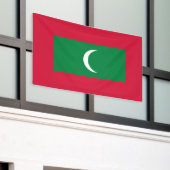 Maldiven vlag spandoek (Buitenkant Gebouw)