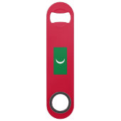 Maldiven vlag speed flessenopener (Achterkant)