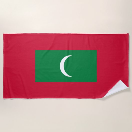 Maldiven vlag strandlaken (Voorkant)