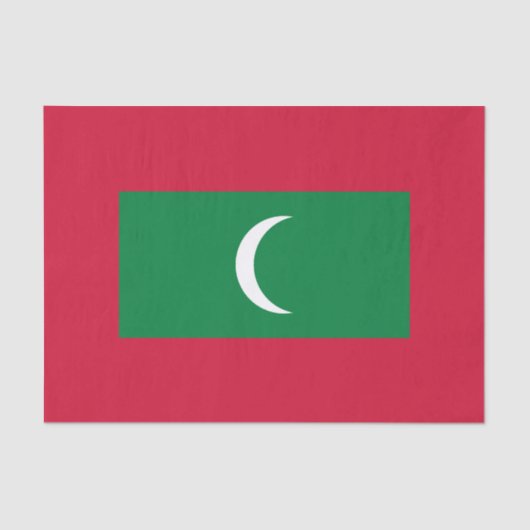 Maldiven vlag tissuepapier (Voorkant)