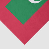 Maldiven vlag tissuepapier (Detail)