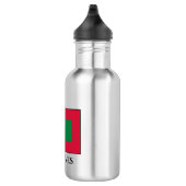 Maldiven vlag waterfles (Rechts)