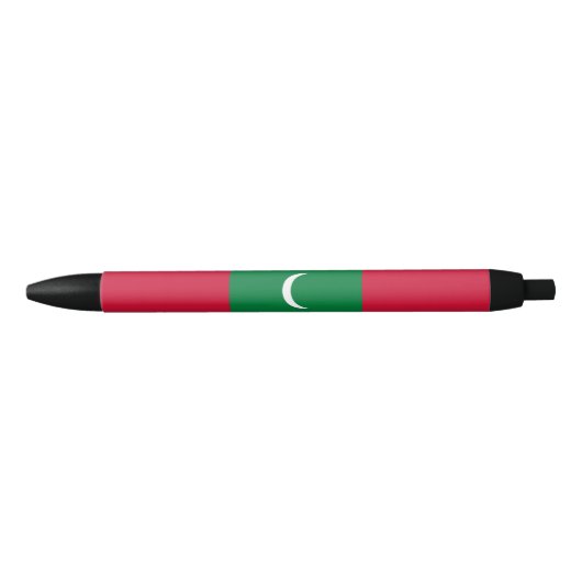 Maldiven vlag zwarte inkt pen (Voorkant)