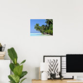 Maldives - affiche de l'île d'Athuruga (Bureau à domicile)