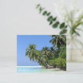 Maldives - Athuruga île carte postale (Debout devant)