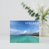 maldives bungalows briefkaart (Staand voorkant)