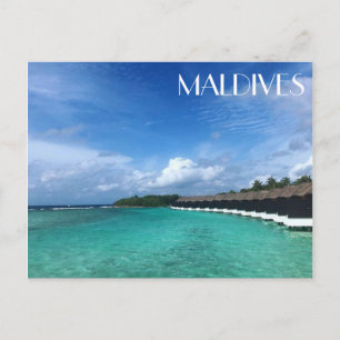 maldives bungalows briefkaart
