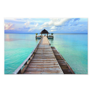 Maldives Serenade Jetty Foto Afdruk
