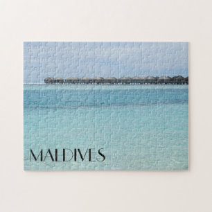 Maldivische bungalows legpuzzel