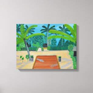 Maldivische canvas kunst