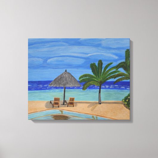 Maldivische canvas kunst (Voorkant)