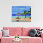 Maldivische canvas kunst (Insitu (Woonkamer))