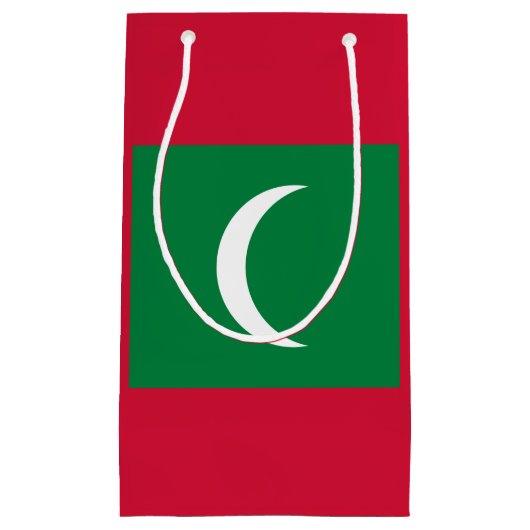 Maldivische vlag klein cadeauzakje (Voorkant)